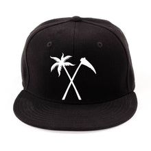 Load image into Gallery viewer, Palm Tree and Sickle Snapback Hat